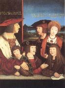 STRIGEL, Bernhard Emperor Maximilian i with his family oil painting artist